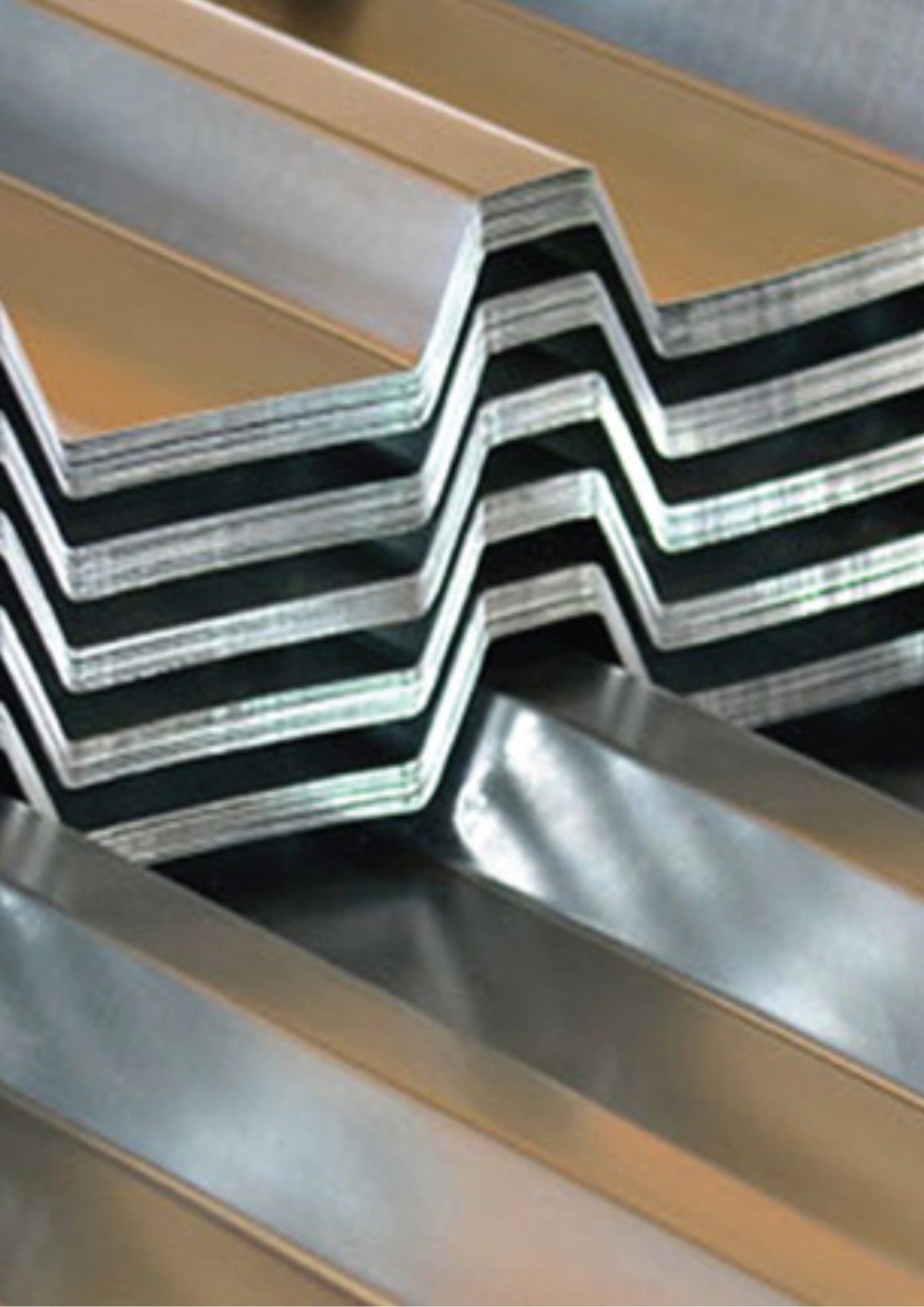 IBR sheeting stacked